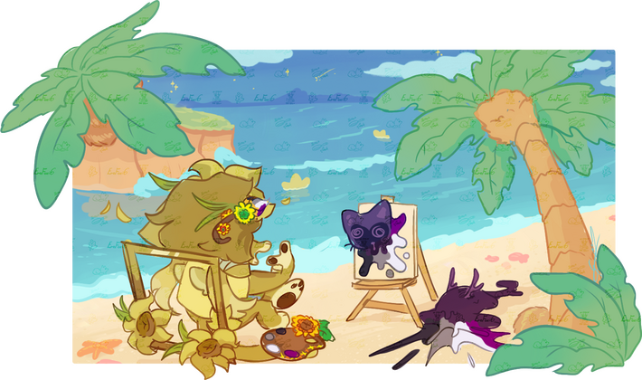Flat Sketch Chibi + Scenery